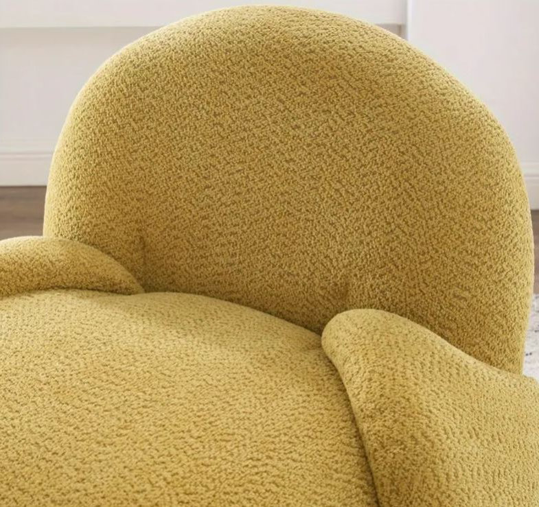 Modern Upholstered Swivel Armchair (Set of 2)