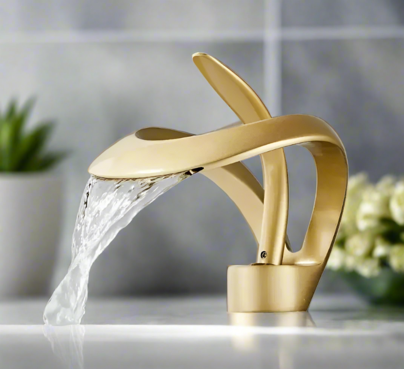 Modern Waterfall Style Washbasin Faucet