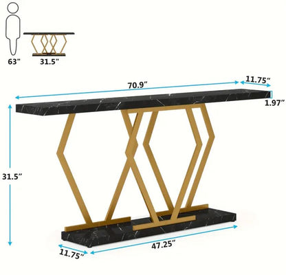 Elegant Extra Long Sofa Table 70.9 Inch