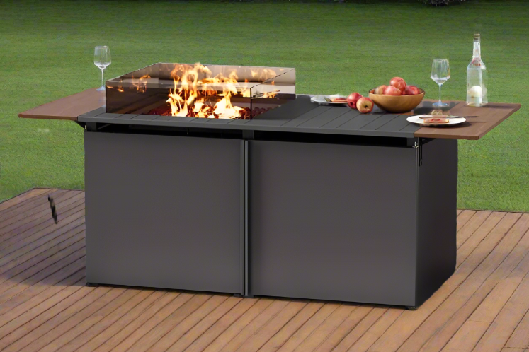 64" Gas Fire Pit Table for Outside Patio