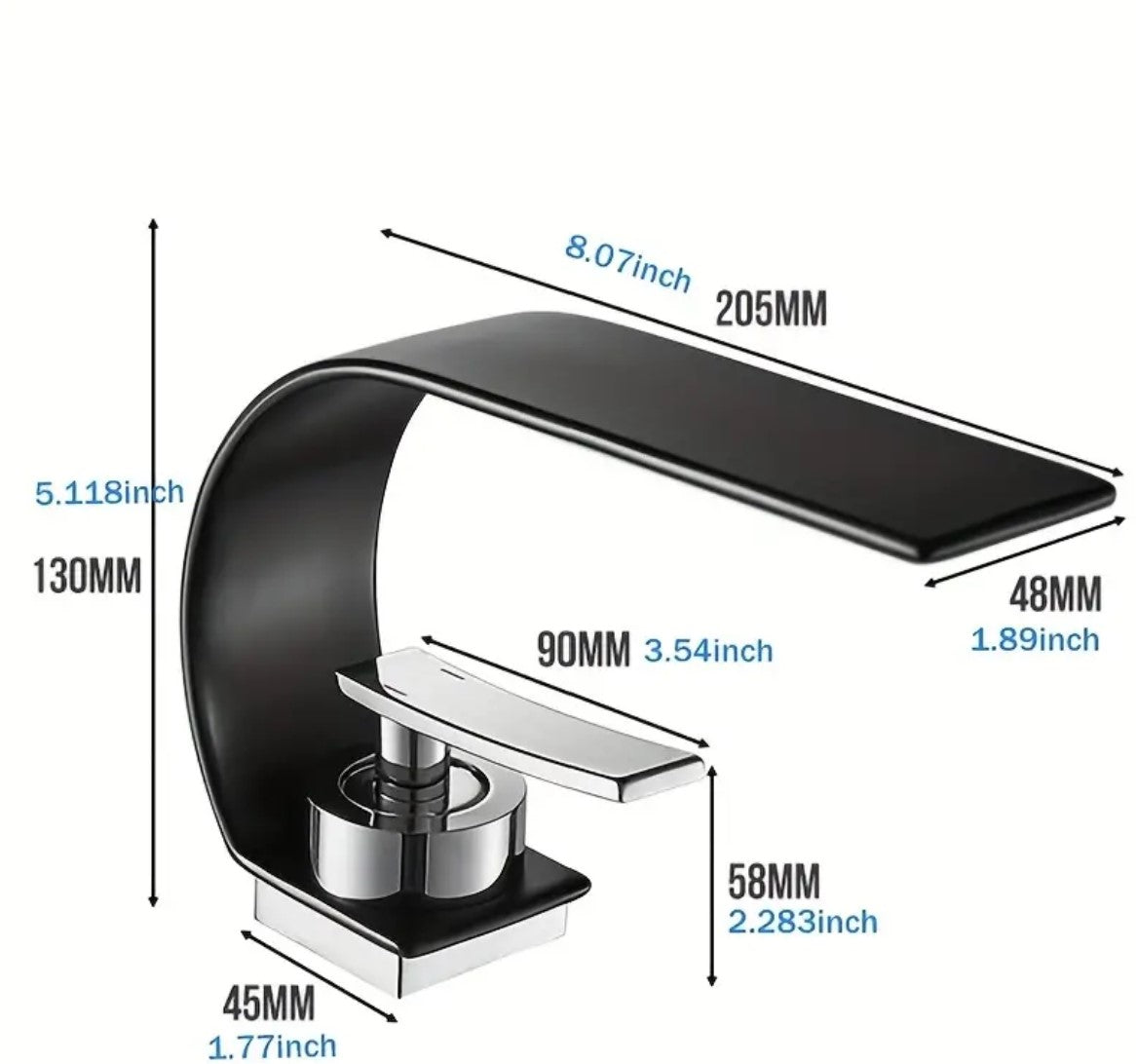 1pc Bathroom Single Lever Sink Faucet (2 Colors)