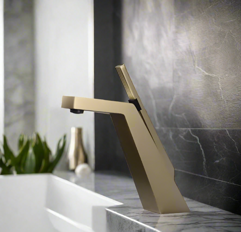 Single Hole Bathroom Faucet Modern and Sleek Design for Bathroom Vanity Sinks - Matte Black Finish