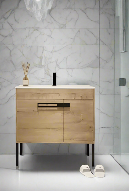 36-Inch Bathroom Vanity Set with Ceramic Basin