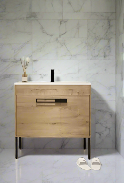 36-Inch Bathroom Vanity Set with Ceramic Basin