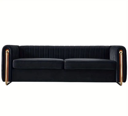 Contemporary Velvet Sofa Couch for Living Room