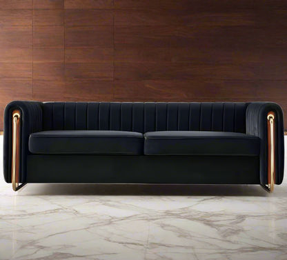 Contemporary Velvet Sofa Couch for Living Room