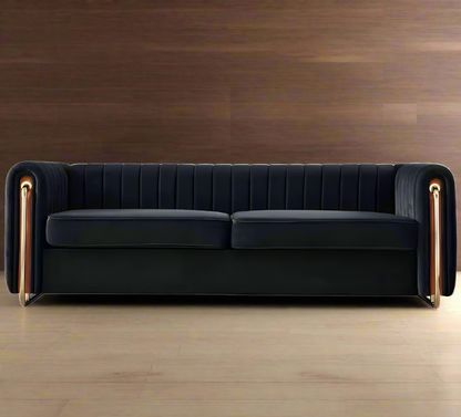 Contemporary Velvet Sofa Couch for Living Room