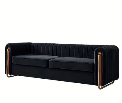 Contemporary Velvet Sofa Couch for Living Room