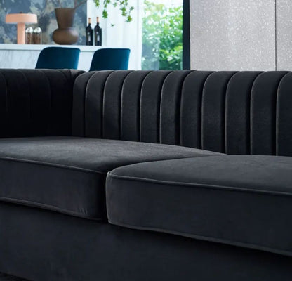 Contemporary Velvet Sofa Couch for Living Room