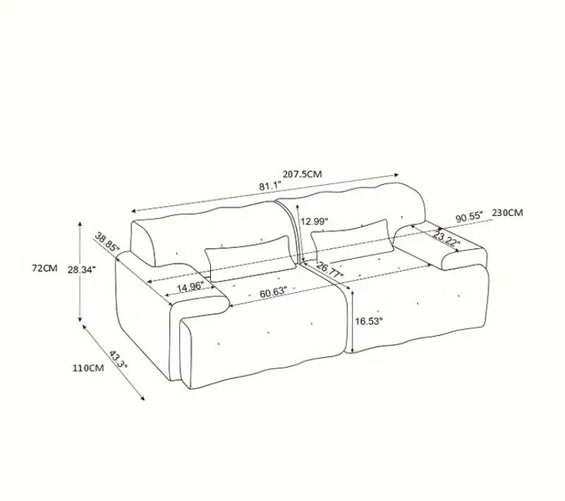 Luxurious 2 Seater Sofa