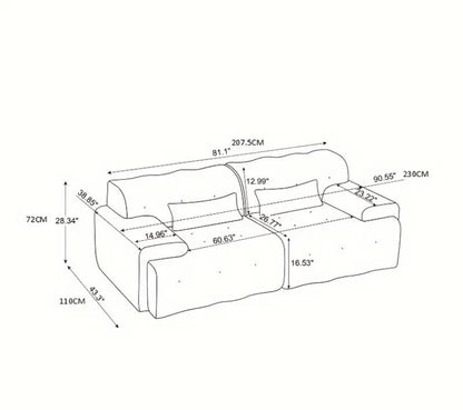 Luxurious 2 Seater Sofa
