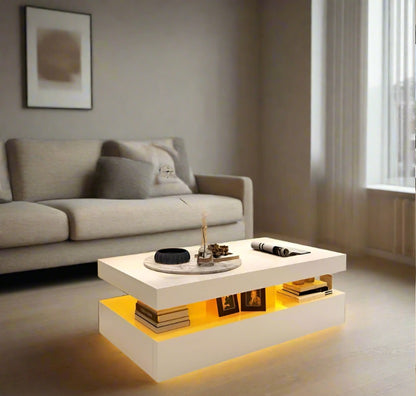 Modern LED Coffee Table with Remote Control