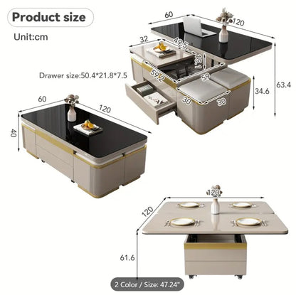 Unique Pull Out Lift Top Coffee Table