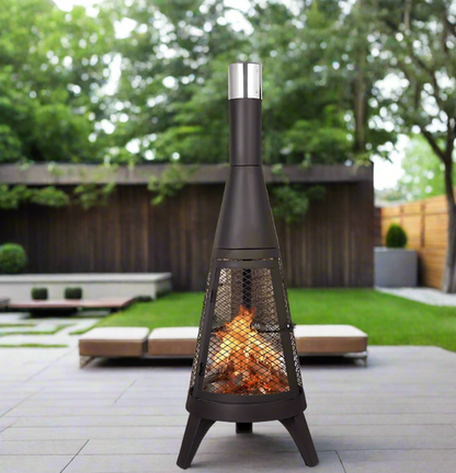 Modern Portable Outdoor Fireplace 47 Inch