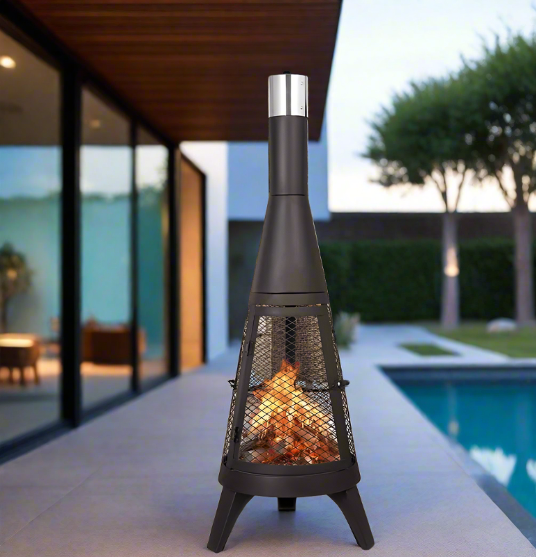 Modern Portable Outdoor Fireplace 47 Inch