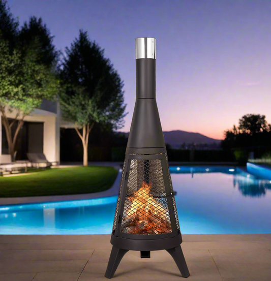 Modern Portable Outdoor Fireplace 47 Inch