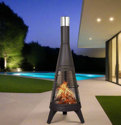 Modern Portable Outdoor Fireplace 47 Inch