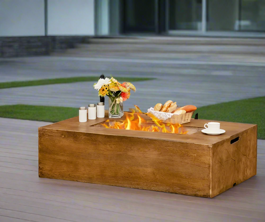 48 x 27-inch Outdoor Gas Fire Pit Table