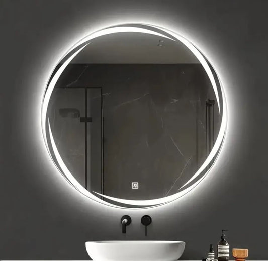 Round LED Bathroom Mirror - 19.69 Inches