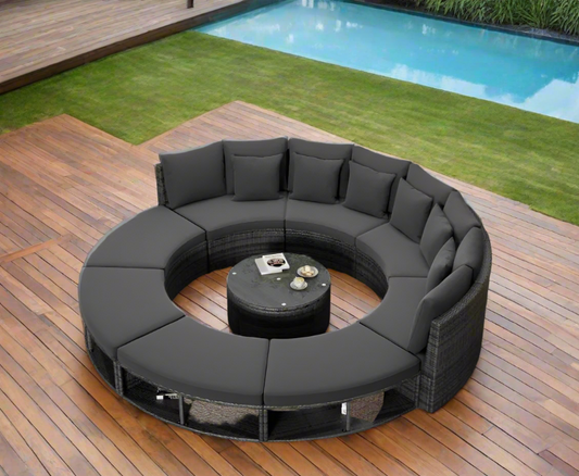 Outdoor Patio Furniture Luxury Round Outdoor Sofa Set