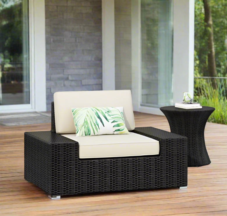 Outdoor Patio Club Modern Rattan Widening Chair Set