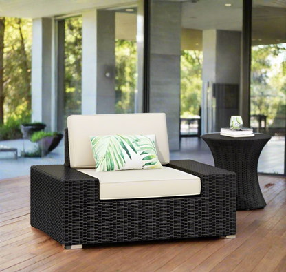 Outdoor Patio Club Modern Rattan Widening Chair Set