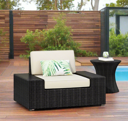 Outdoor Patio Club Modern Rattan Widening Chair Set