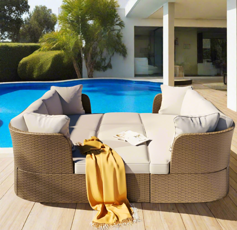 5-Piece Customizable Outdoor Patio Furniture Set