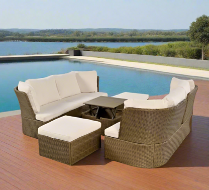 5-Piece Customizable Outdoor Patio Furniture Set