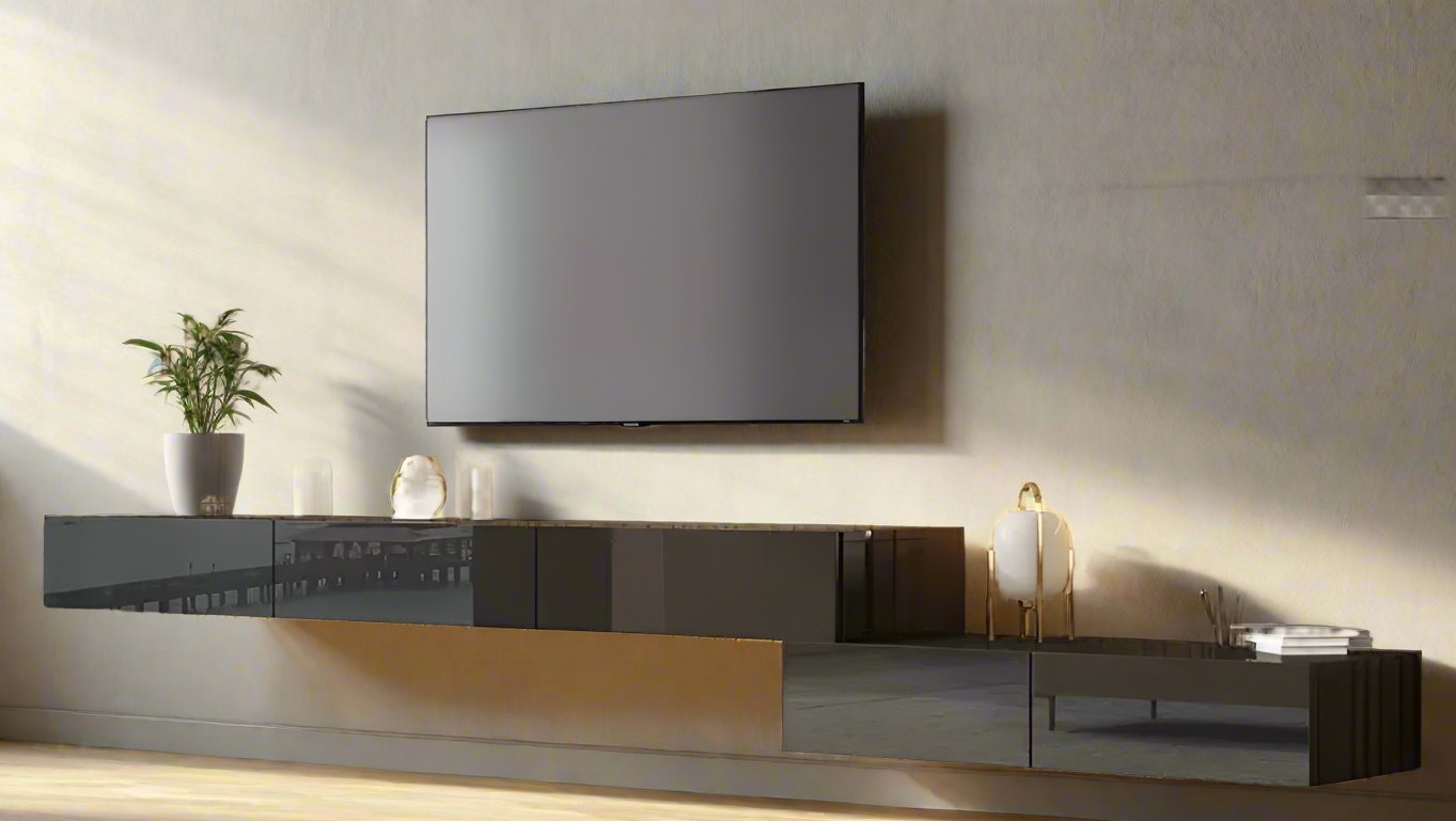 Adjustable Floating LED TV Stand (Length & Shape)